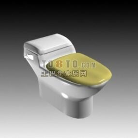 Bidet Toilet Modern Dengan Model Gantungan Kain 3d