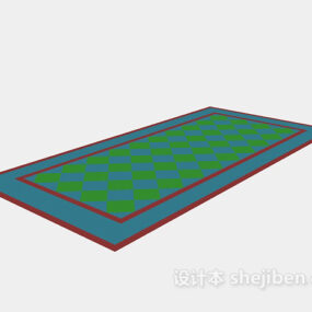 Podlahové dlaždice Zelená textura 3D model