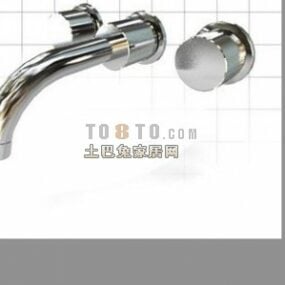 Water Tap Wall Mounted 3d model