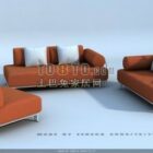 Modern Style Sofa Leather Material Set