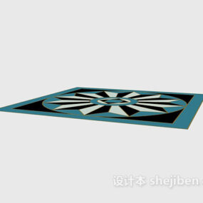 Floor Collage Stone Curved Shaped 3d model