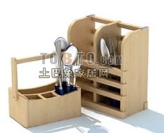 Kitchen Accessories Stand 3d model