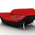 Single sofa 3d model .