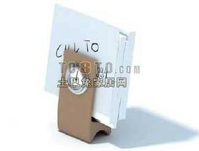 Office Supplies Scroll Paper Holder 3d model