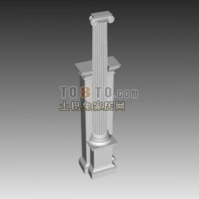 3д модель старинной тосканской колонны