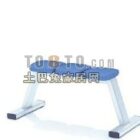 Sports fitness equipment - sit up and sit up 9 sets of 3d model .