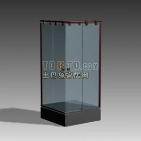 淋浴房玻璃材质3d模型
