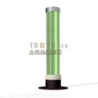 緑色の円柱柱