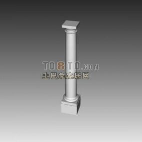 유럽 ​​로마 기둥 건설 구성 요소 3d 모델