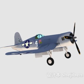 Model 2D samolotu z czasów II wojny światowej