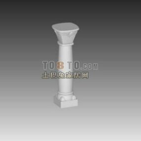 유럽 ​​돌 기둥 구성 요소 3d 모델
