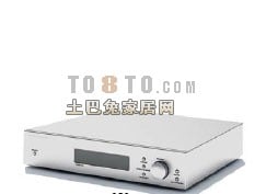 Silver Dvd Player Gadget 3d-modell