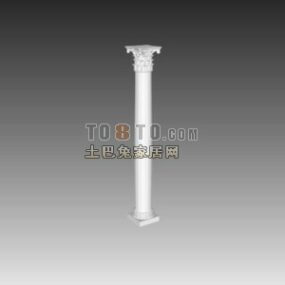 Steel Cylinder Column 3d model