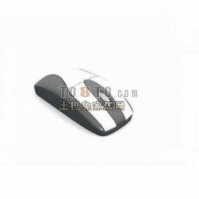 Pc Mouse White Grey 3d model