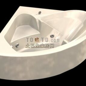Corner Kaareva kylpyamme 3D-malli