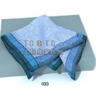 Módní ručník modrý textil