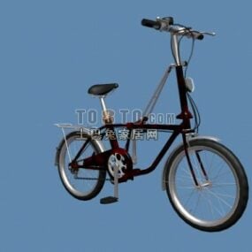 小型折りたたみ自転車3Dモデル