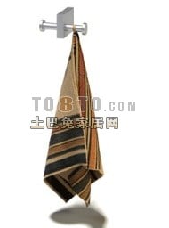 Towel On Hanger Clip 3d-malli