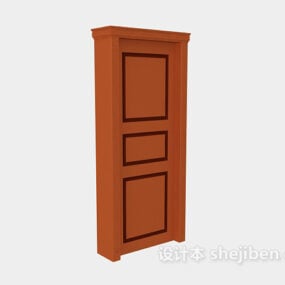 Puerta de madera modelo 3d