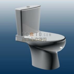 Простий сантехнічний 3d модель туалету
