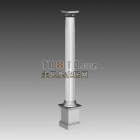 Řím Construction Column Stone Material 3D model