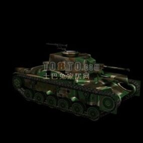 Waffe Chinesischer Panzer Tarnung 3D-Modell