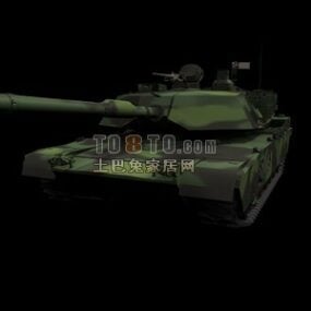 Model 3D Tank Green Camo Soviet