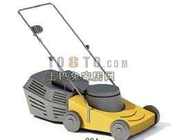 Lawn Mower Cutting Grass Equipment 3d model