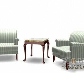 Hotel Stool Chair And Sofa Furniture 3d model