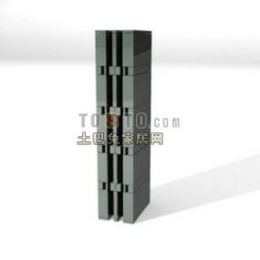 Square Pillar Column 3d model