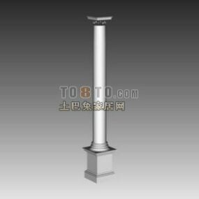 기본 건설 그리스 기둥 3D 모델