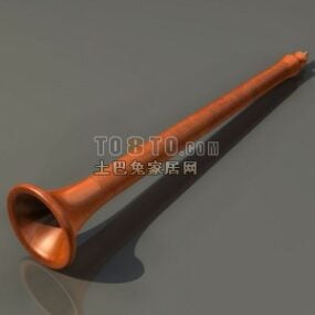 Müzik Enstrümanı Trompet 3D modeli