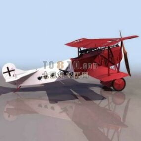 Små fly Propel Plane 3d model