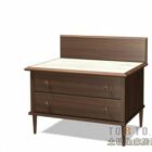 Hotel Table Furniture Walnut Material