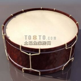 3д модель музыкального инструмента Барабан
