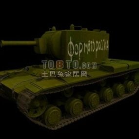 Model 2d Tank Senjata Soviet Ww3