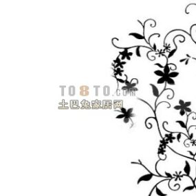 Τρισδιάστατο μοντέλο Wall Texture Floral Crafts