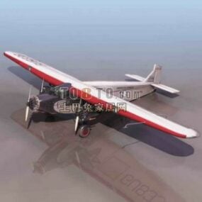 小型通用飞机3d模型