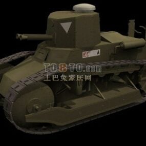 Sovjetiska vapen WW1 tank 3d-modell