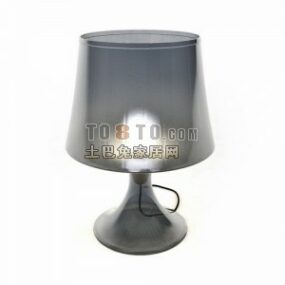 Modernism Table Lamp Glass Shade 3d model