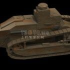 Vintage ryskt vapen WW1 tank