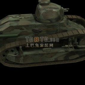 Arme soviétique de char Ww1 modèle 3D