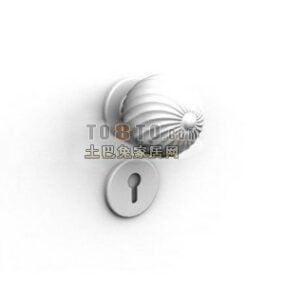 Door Lock With Sphere Handle 3d model