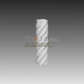Construction Column Twist Column 3d model