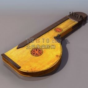 Strumento musicale Strumento tradizionale in legno Modello 3d