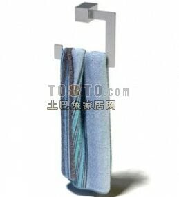 Towel With Steel Rack 3d model