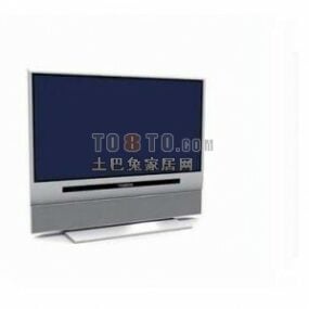 3D model nástěnné ploché LCD televize