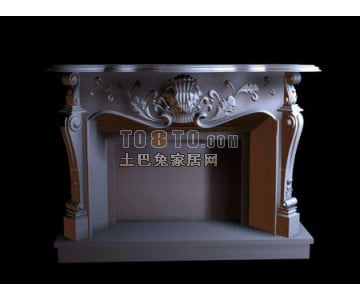 Fireplace Classic European Carved Style