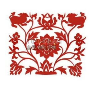 Crafts Chinese Pattern 3d model