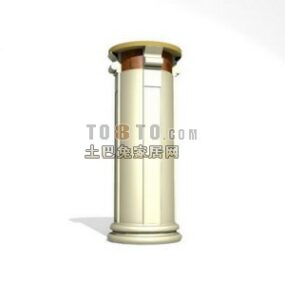 Cylinder Pillar Stone Material 3d model
